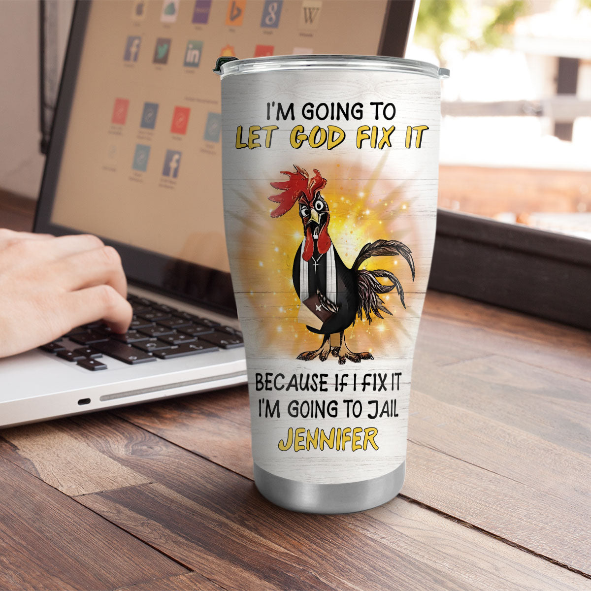 Let God Fix It - Personalized Stainless Steel Tumbler
