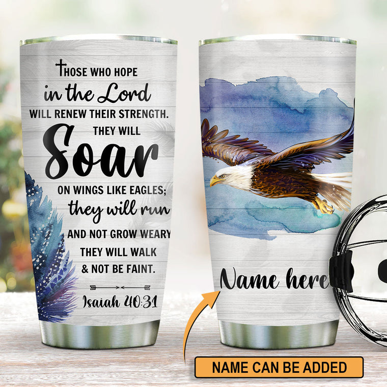 Hope in the Lord - Inspirational Christian Tumbler