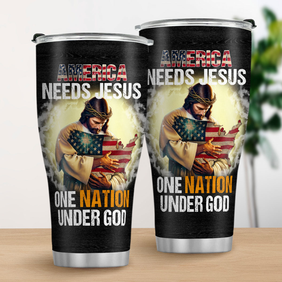 Patriotic Faith - Christian Stainless Steel Tumbler