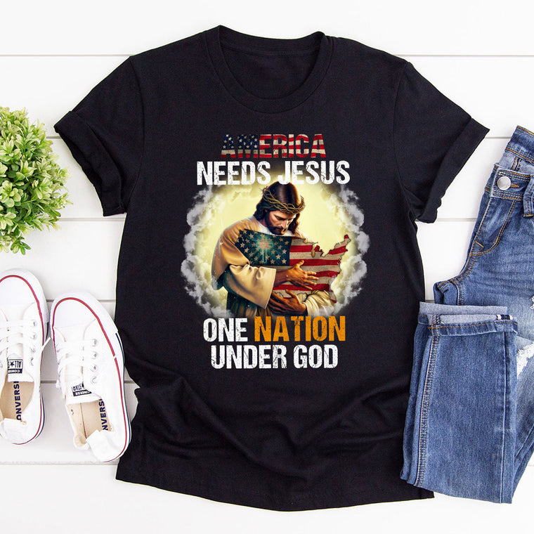 One Nation Under God - Classic Christian T-shirt GMJSTS200108