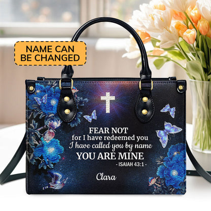 I Have Called You By Name - Personalized Leather Handbag GMJSLB200080