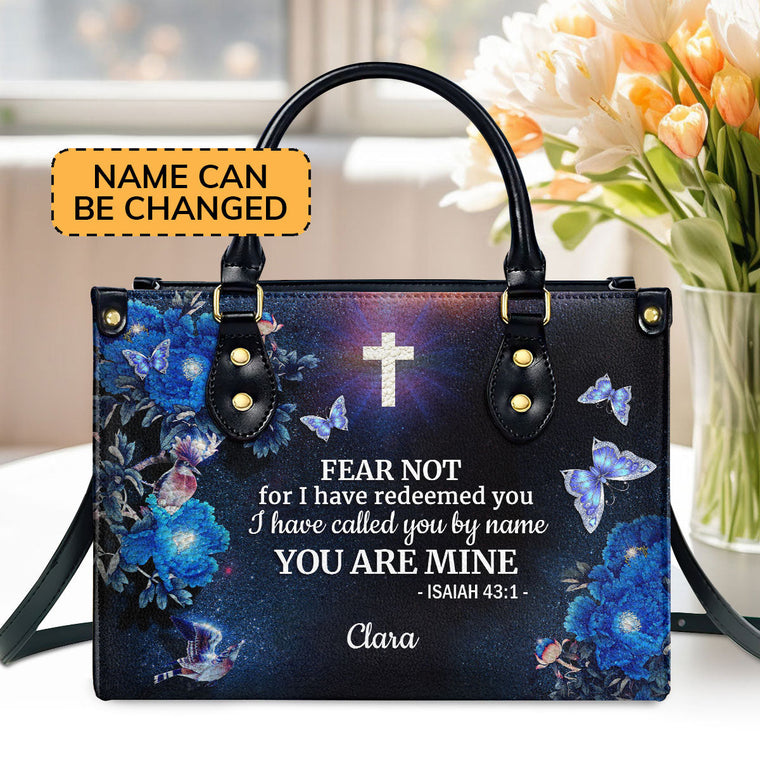 I Have Called You By Name - Personalized Leather Handbag GMJSLB200080