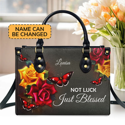 Faith-Based Quote - Personalized Leather Handbag GMJSLB200104