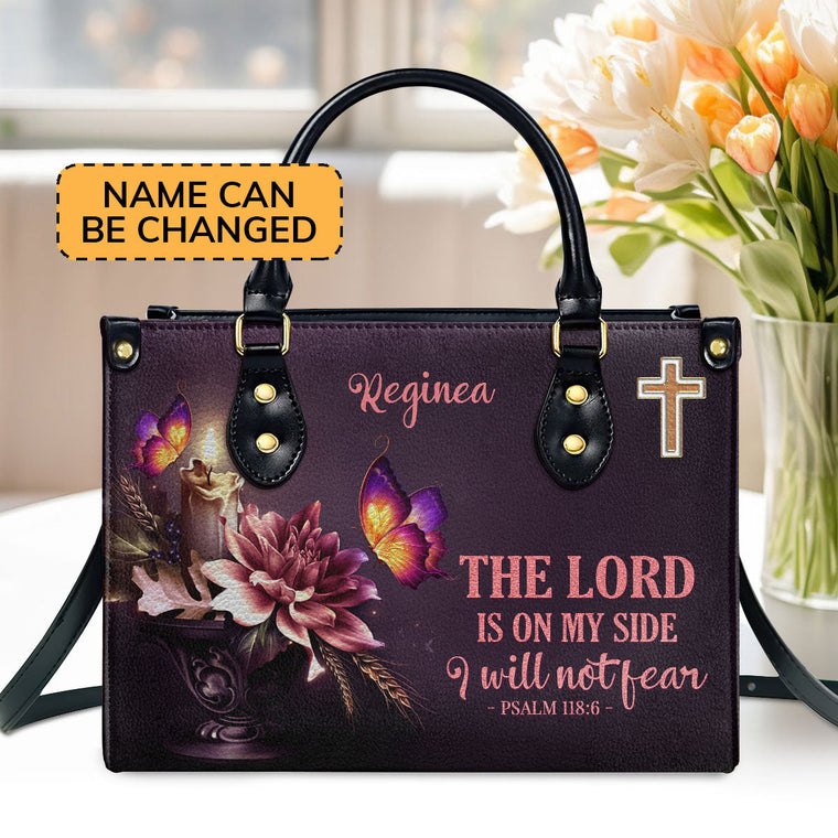 Faith-Based Quote - Personalized Leather Handbag GMJSLB200101