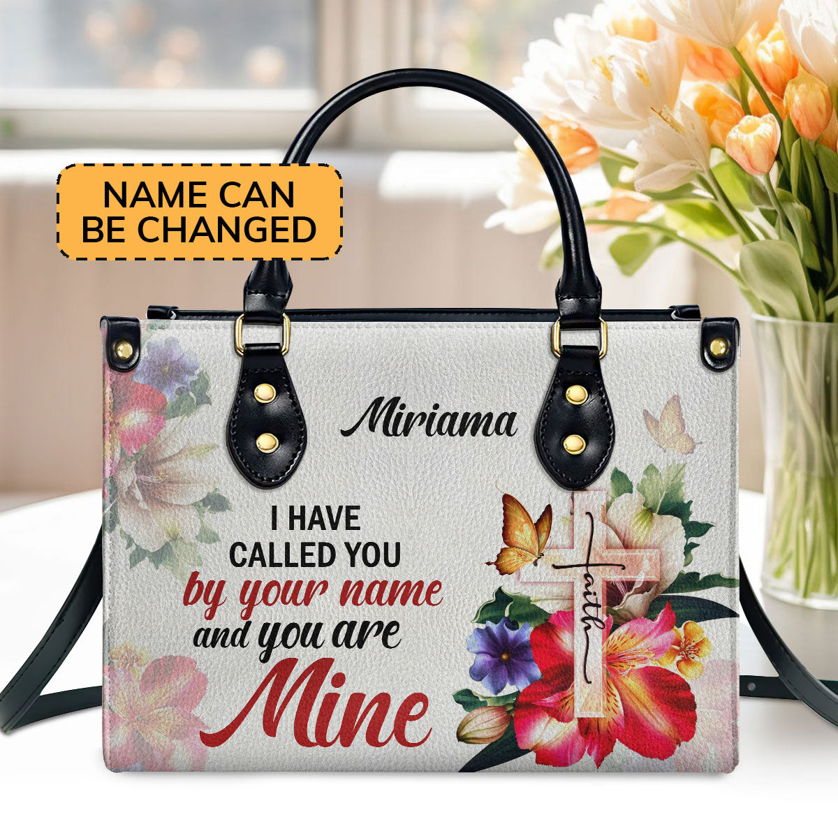 Faith-Inspired - Personalized Leather Handbag GMJSLB200091