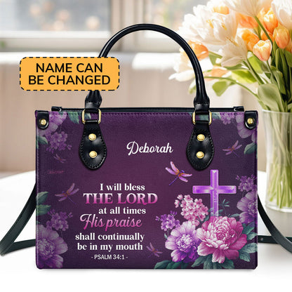 Faith Quote - Christian Leather Handbag GMJSLB200096