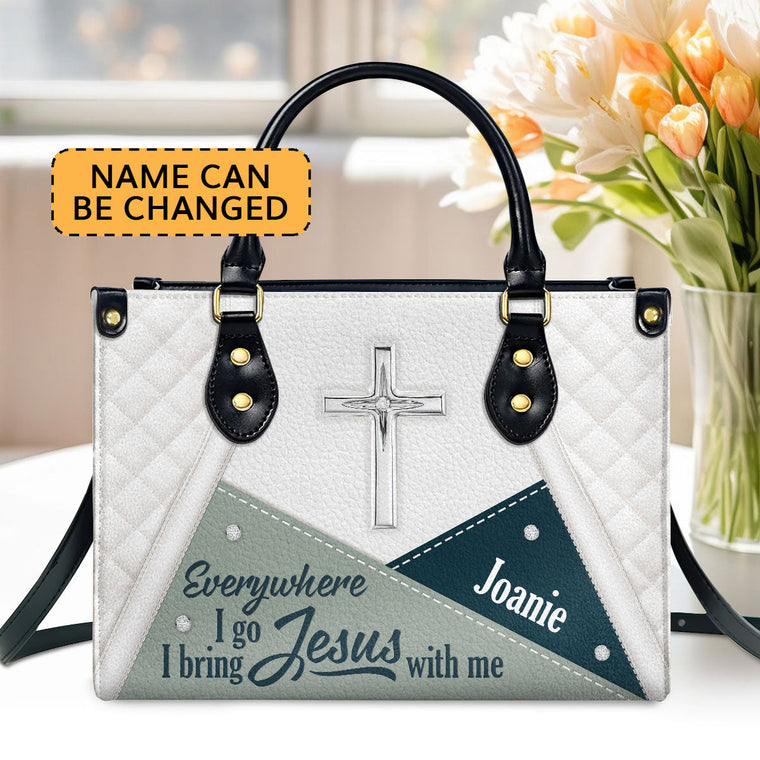 Faith-Inspired Leather Handbag - Personalized Christian Gift for Women GMJSLB200082