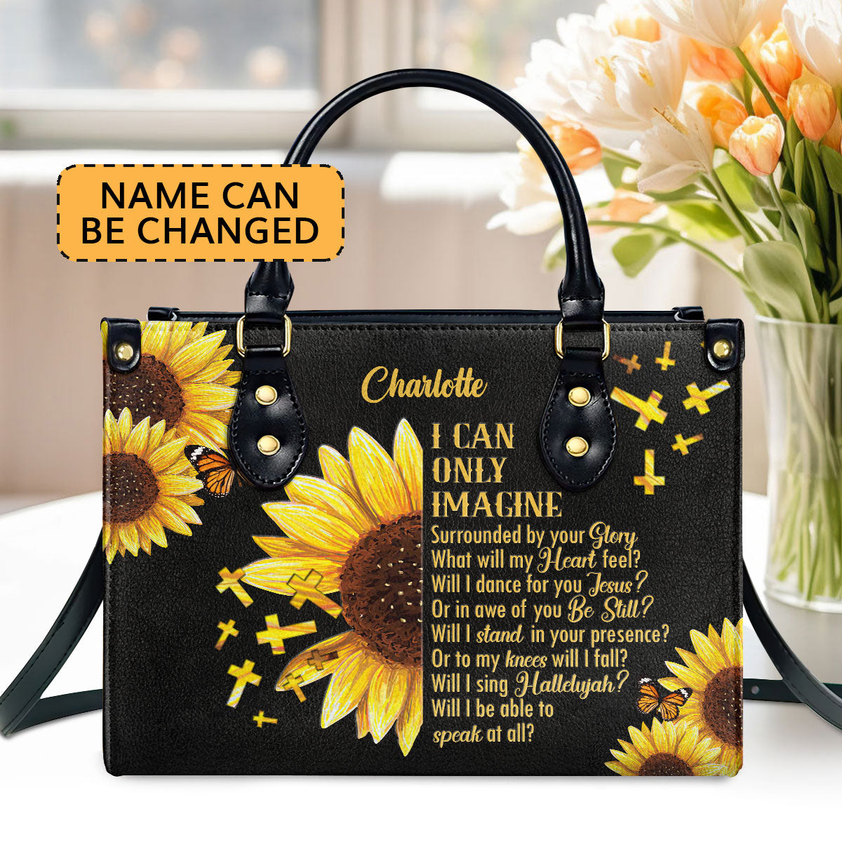 Faith-Inspired - Personalized Leather Handbag GMJSLB200093