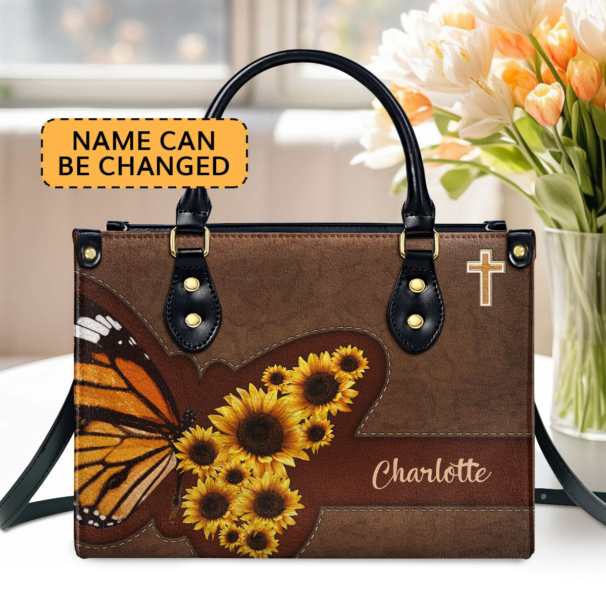 Faith-Inspired - Personalized Leather Handbag GMJSLB200076