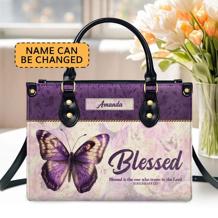 Trust in the Lord - Personalized Leather Handbag GMJSLB200054