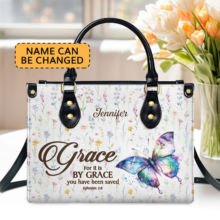 Grace-Inspired - Personalized Leather Handbag GMJSLB200048
