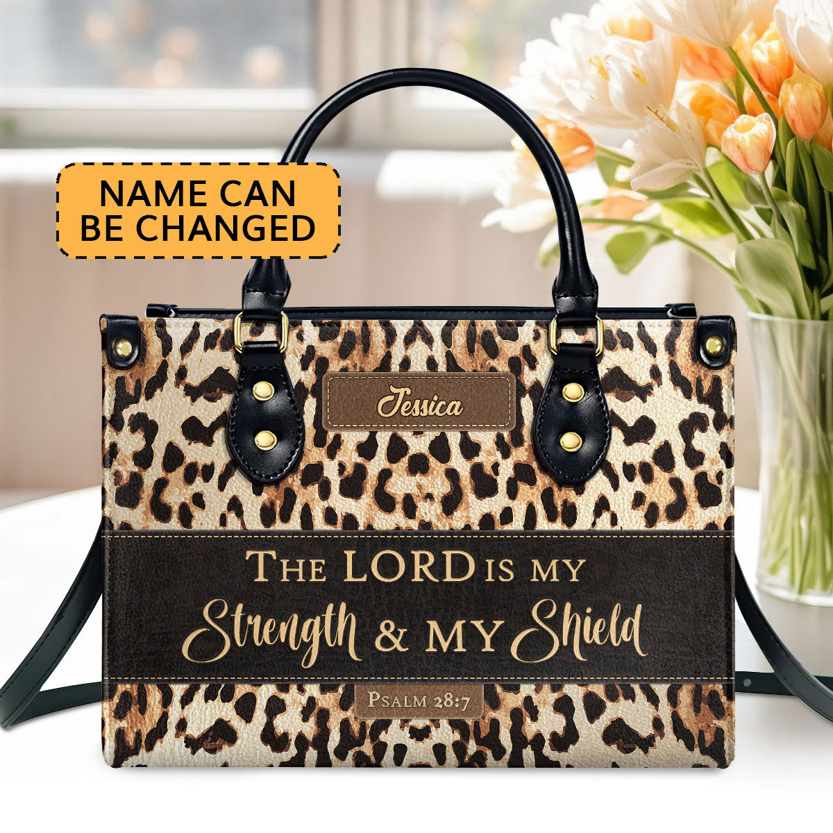 Faith Quote - Personalized Leather Handbag - Gift for Women GMJSLB200046