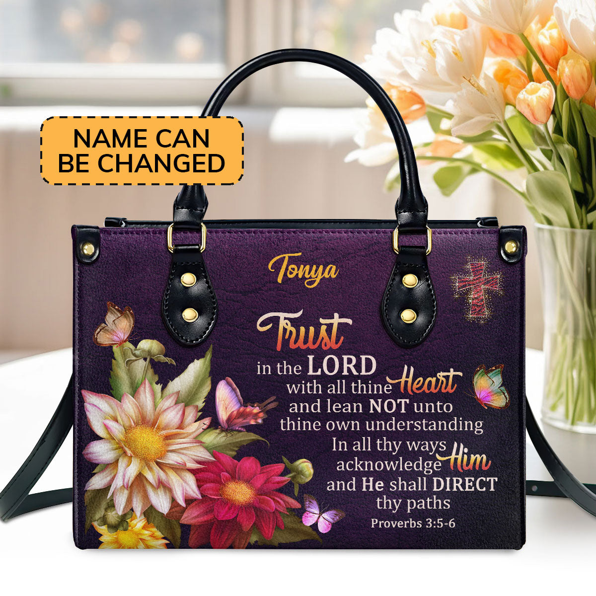 Trust In The Lord - Leather Handbag GMJSLB200084
