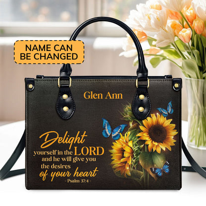 Faith-Inspired - Personalized Leather Handbag GMJSLB200103