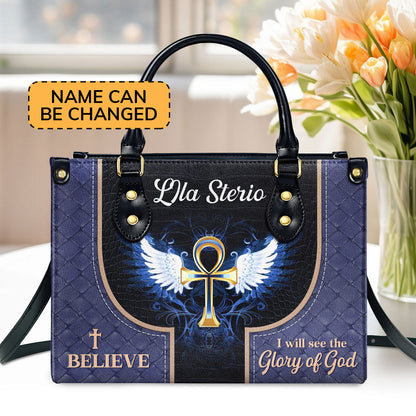 Faith Quote - Personalized Leather Handbag GMJSLB200112