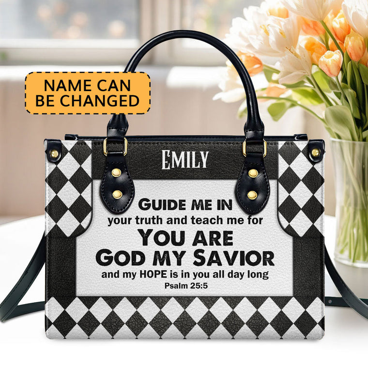Christian Faith - Personalized Leather Handbag for Women GMJSLB200085