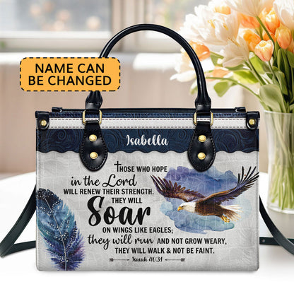 Hope In The Lord - Personalized Leather Handbag GMJSLB200109