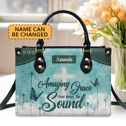 Faith-Inspired Leather Handbag - Personalized Gift for Women GMJSLB200089