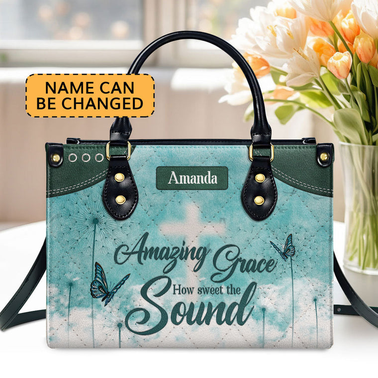 Faith-Inspired Leather Handbag - Personalized Gift for Women GMJSLB200089