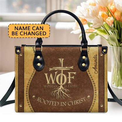Woman of Faith - Personalized Leather Handbag GMJSLB200081