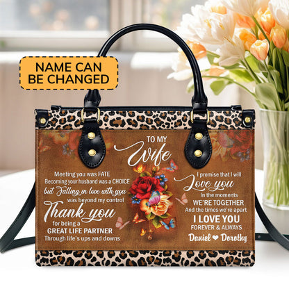 Fate - Personalized Leather Handbag for Her GMJSLB200090