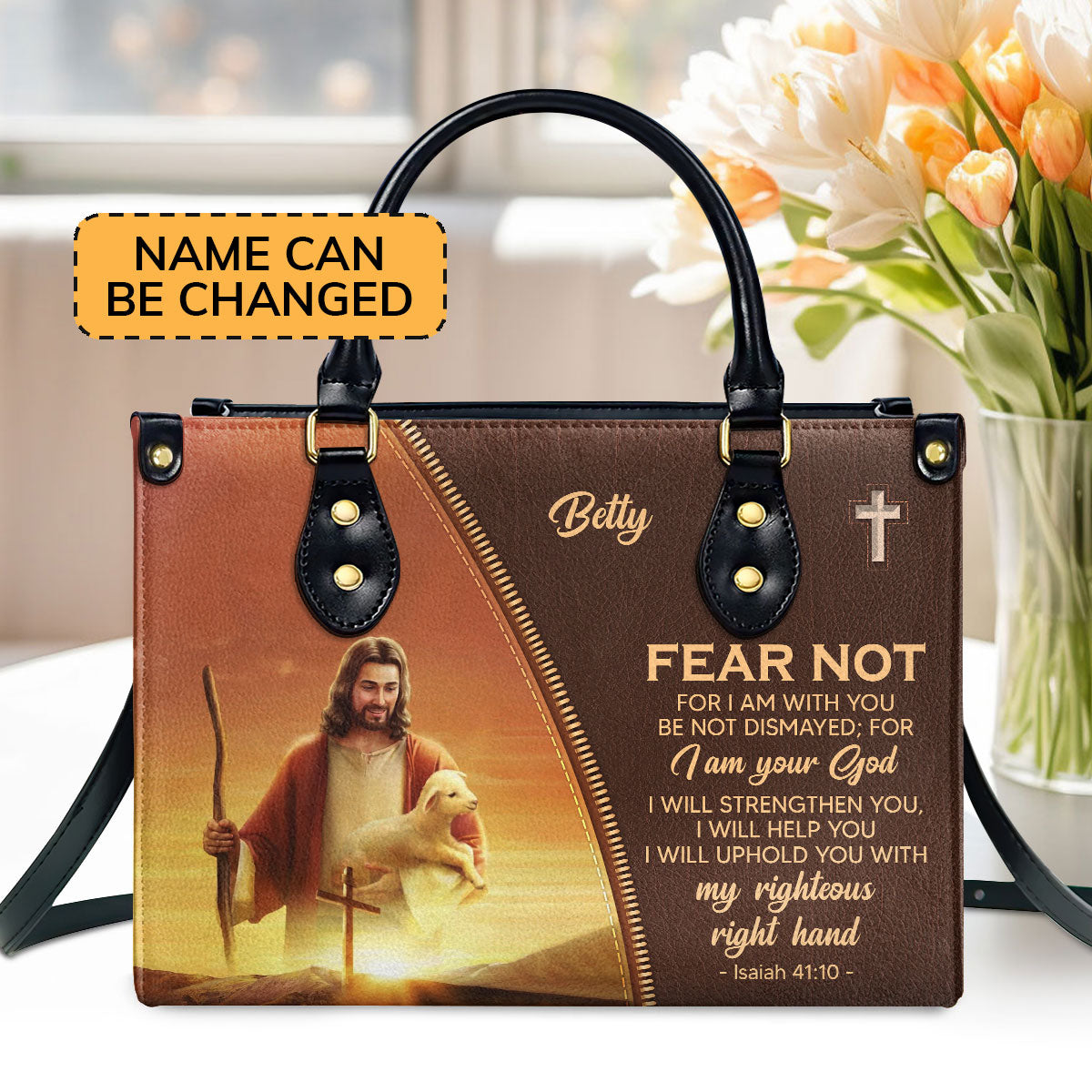 Faith-Inspired - Personalized Leather Handbag GMJSLB200104