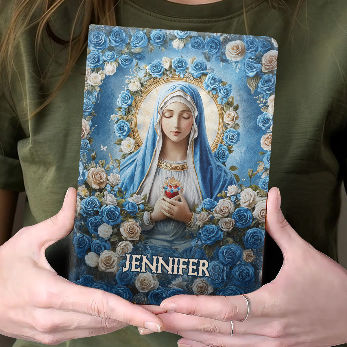 Heavenly Grace - Personalized Leather Cover Notebook GMJSNB200103