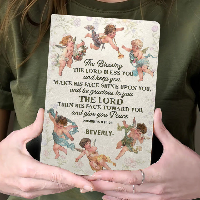 The Blessing - Personalized Leather Cover Notebook GMJSNB200112