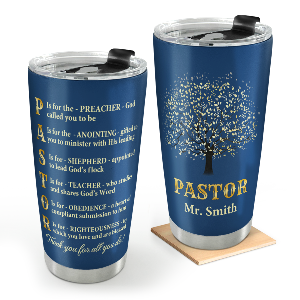 Jesus Spirit Faith - Personalized Stainless Steel Tumbler