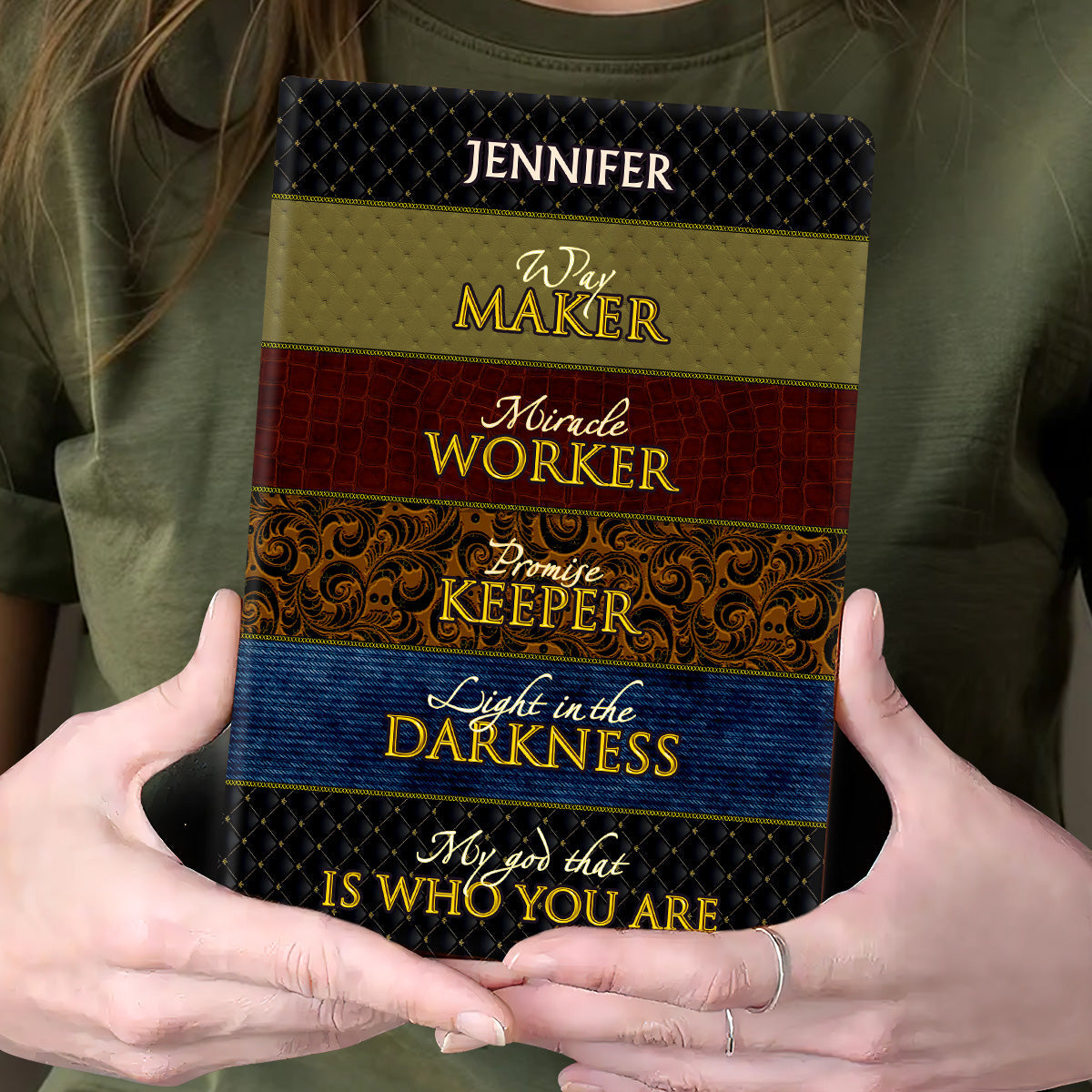 Way Maker - Personalized Leather Cover Notebook GMJSNB200099