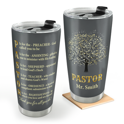 Thank You Pastor - Inspirational Stainless Steel Tumbler