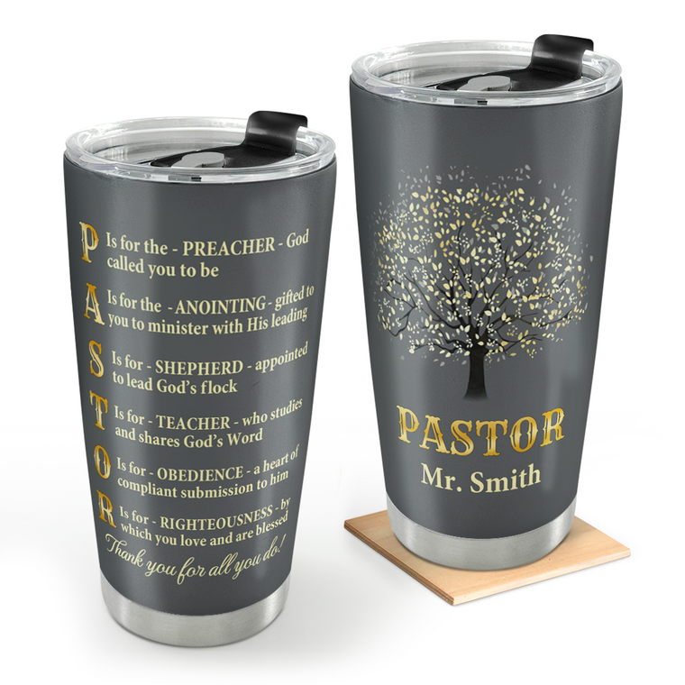 Thank You Pastor - Inspirational Stainless Steel Tumbler