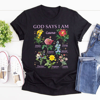 God Says I Am - Personalized Classic Unisex T-shirt GMJSTS200099