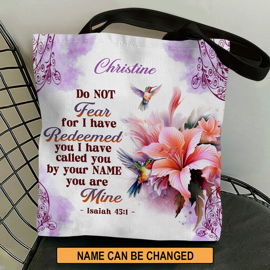 Do Not Fear Isaiah 43:1 - Christian Tote Bag GTTJS10023