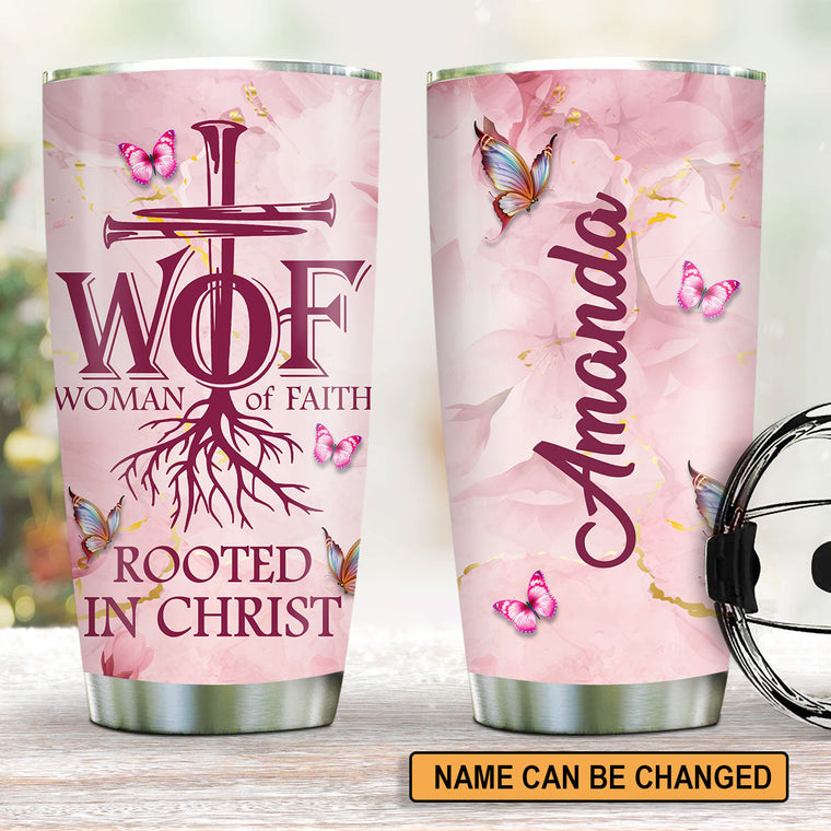 Woman of Faith - Personalized Stainless Steel Tumbler