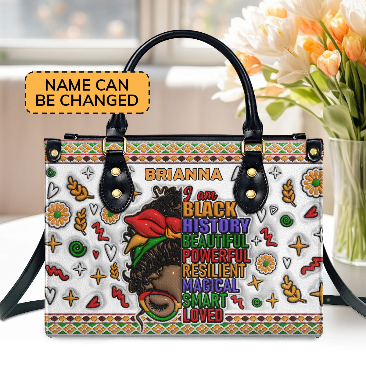 Faith-Inspired - Personalized Leather Handbag for Women GMJSLB200020