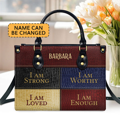 Faith-Inspired - Personalized Leather Handbag GMJSLB200041