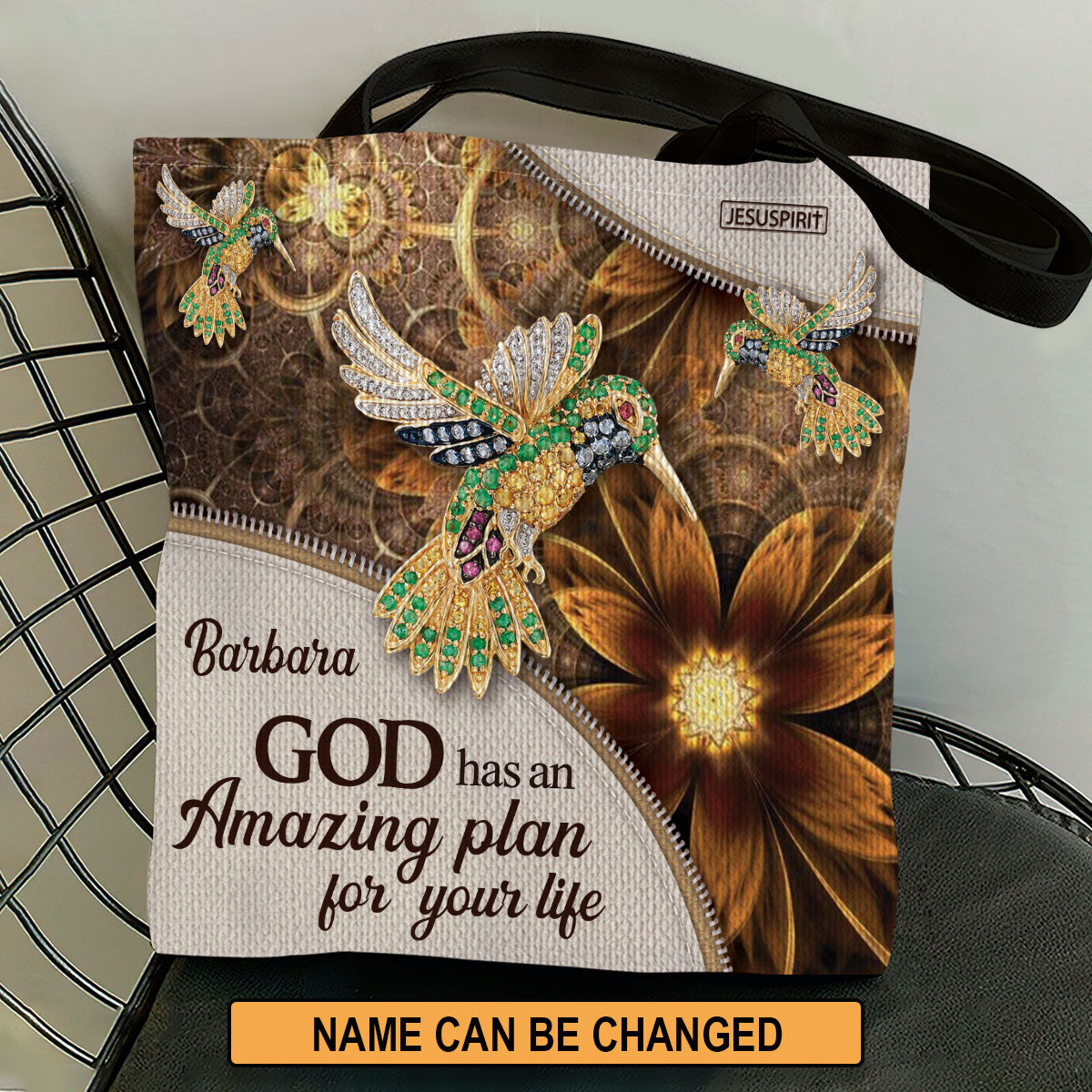 God Has An Amazing Plan - Personalized Tote Bag GTTJS10141