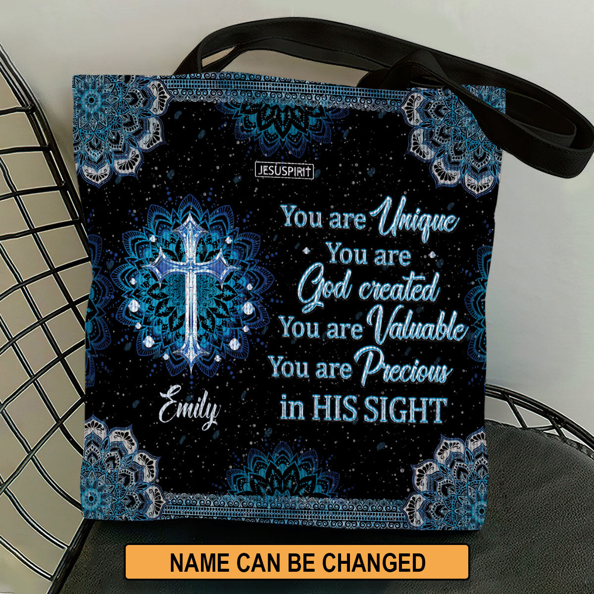 You Are God Created - Personalized Christian Tote Bag GTTJS10180