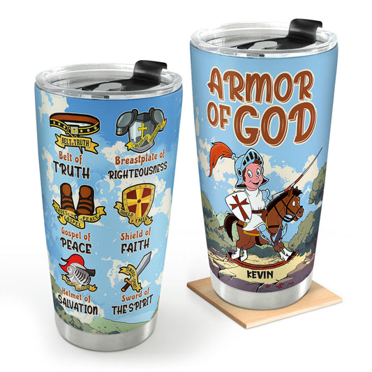 Armor Of God - Personalized Stainless Steel Tumbler