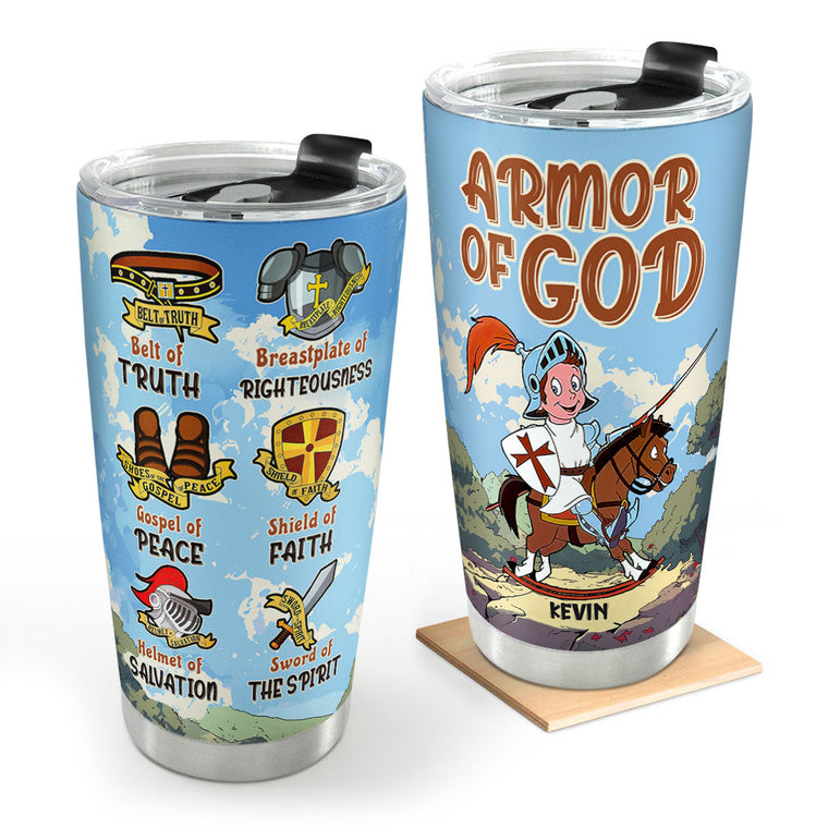 Armor Of God - Personalized Stainless Steel Tumbler