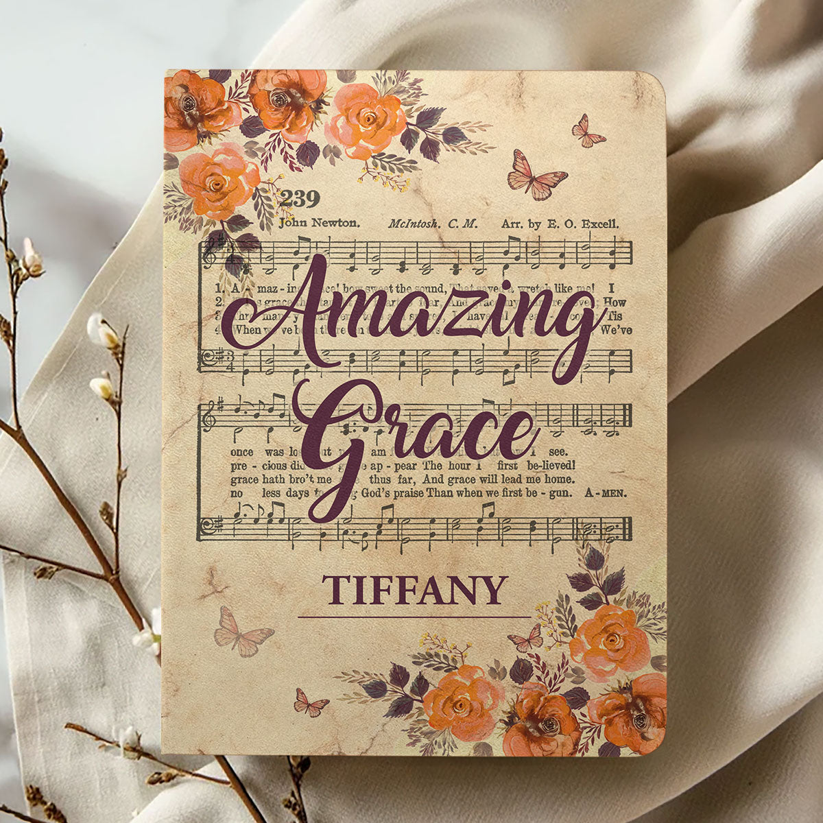 Amazing Grace - Gift for Daughter - Personalized Leather Notebook GMJSNB200125