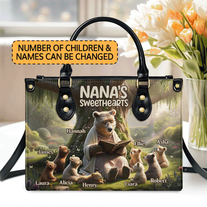 Faith-Based Gift for Grandma - Personalized Leather Handbag GMJSLB200029