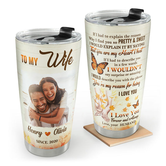 Sentimental Couple Gift - Personalized Stainless Steel Tumbler