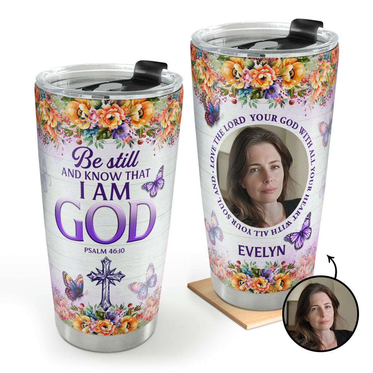 Love The Lord Your God - Personalized Stainless Steel Tumbler