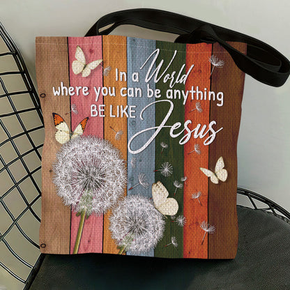 Be Like Jesus - Inspirational Dandelion Tote Bag GTTJS10332