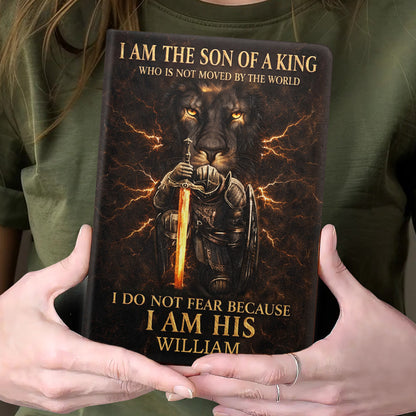 I Am The Son Of A King - Personalized Leather Cover Notebook GMJSNB200013