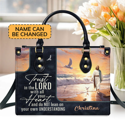 Trust in the Lord - Personalized Leather Handbag GMJSLB200016