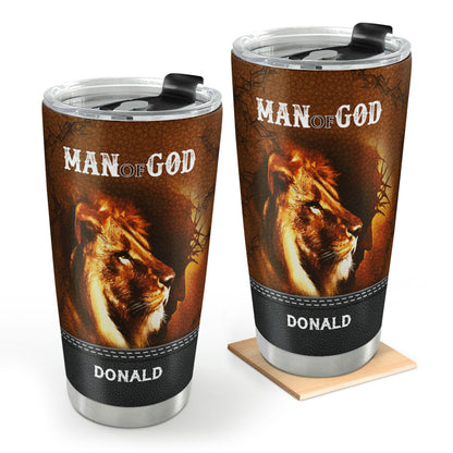 Man Of God - Personalized Stainless Steel Tumbler
