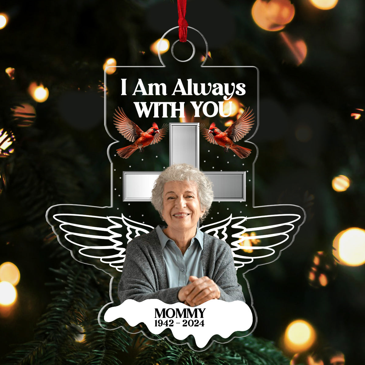 Family Memorial - Personalized Acrylic Ornament GOJS10212